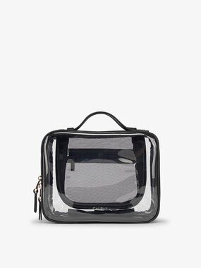 Calpak Medium Clear Cosmetics Case in Black - Fair condition